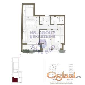 Odličan trosoban u izgradnji na TOP lokaciji! 65m2