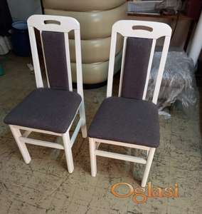 Bele drvene stolice 2 kom