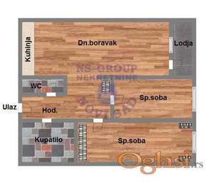 Trosoban stan na Adicama,65m2