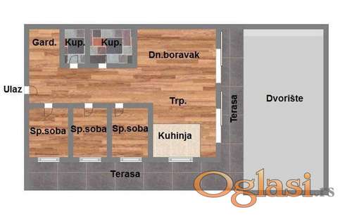 Četvorosoban stan u izgradnju u lux vili