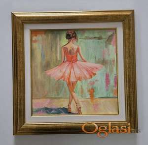 Ulje na platnu - Snovi balerine, prelepa slika!