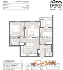 Moderan dvosoban stan sa terasom Topla 2