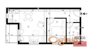 ADICE, 43m2, Dvosoban sa pdv