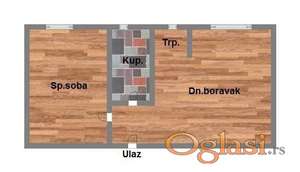 Dvosoban stan, 45m2, Bulevar