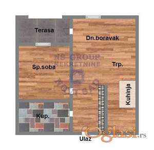 Dvosoban stan na Bulevaru Patrijarha Pavla, 39m2