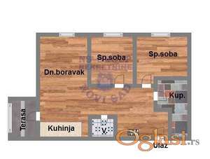 Trosoban, 61m2 Telep
