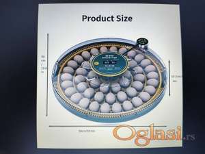 Automacki inkubator 52 jaja sa digitalnim prikazom temperature i vlažnosti.