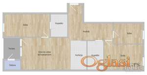 STAN - NOVI SAD - PODBARA - 87m2 - 231451 evra