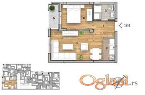 Dvosoban stan izgradnja PDV