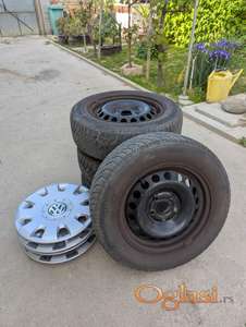 Zimske gume i čelične felne 15" 5 x 112 - VW Audi Škoda Seat
