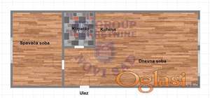 Jednoiposoban stan, 38m2,Adice