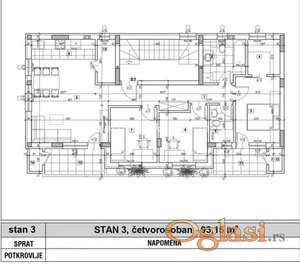 Petrovaradin-Uknjižen Veliki Četvorosoban stan 95 m2 sa dve Terase i Pogledom na Top Lokaciji-065/385 8880