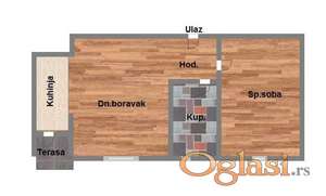 - Pouzdan investitor - 40m2 Dvosoban - TELEP -