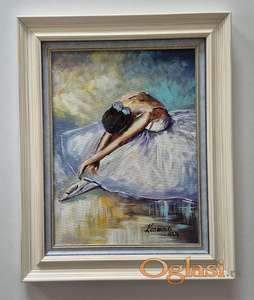 Ulje na platnu - Balerina, prelepa slika!