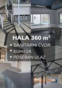 Komercijalni prostor za izdavanje 360m2 i 160m2