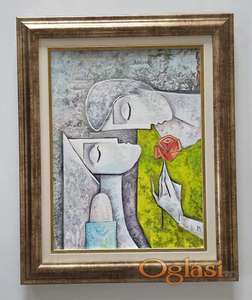 Ulje na platnu - Udvaranje, slika osam.