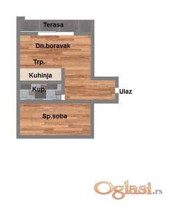 Odličan dvosoban stan na Petrovaradinu!