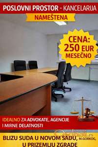 Poslovni prostor u centru, na top lokaciji, prva zgrada do suda kod spensa