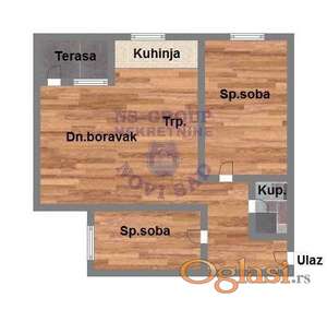 Nov 70m2 - Trosoban  na Adicama  Blizu Telepa  Povrat pdv-a