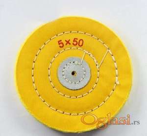 Filc za poliranje platneni Zuti 125mm