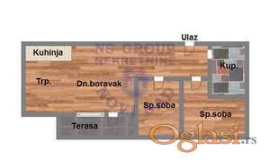 Odličan dvoiposoban stan u izgradnji.