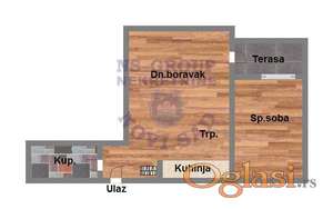 Odličan dvosoban stan kod Instituta u Sremskoj Kamenici.