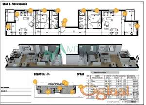 Adice odličan četvorosoban stan deljiv na dve stambene jedinice 