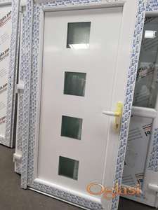 AKCIJA, Akcija, Akcija...250 eur. NOVA, PVC ULAZNA vrata 100x200 D str. sarki iznutra u STAROJ Pazovi !