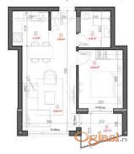 Dvosoban stan 45m2 - Ribnjak