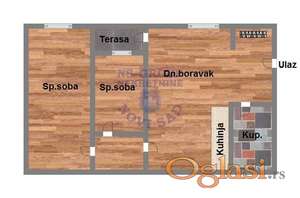 Odličan dvoiposoban - 58m2 - sa pdv-om