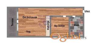 Adice jednoiposoban stan 36m2