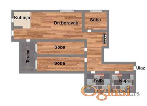 Četvorosoban stan od 84m2 kod Bulevara patrijarha Pavla!