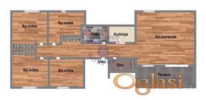 Četvorosoban stan, 85m2, Veternik