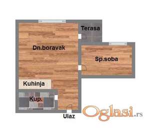 Dvosoban, 40m2 Adice