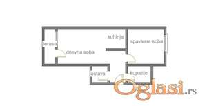 Stan NOVI SAD,DETELINARA,kv: 47, € 123500, ID: 1019371