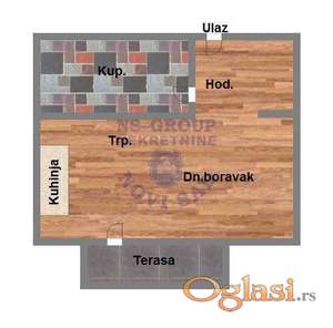 Garsonjera na Miseluku,28m2