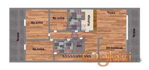 Ctvorosoban,odlicna gradnja,Sremska Kamenica