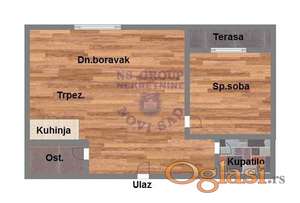 Dvosoban 44m2 Mišeluk