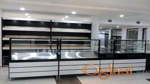Vitrine za pekaru komplet 5 metara NOVO R