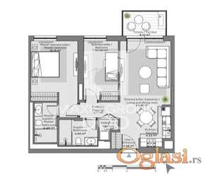 Hitna prodaja BW Echo 3.0 stan 71,62m2 ID#1305