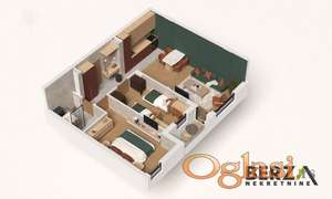 ODLIČAN TROSOBAN STAN U IZGRADNJI NA BULEVARU PATRIJARHA PAVLA