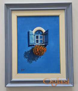 Ulje na platnu - Prozor leta, prelepa slika!