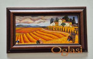 Ulje na platnu - Zetva, prelepa slika!