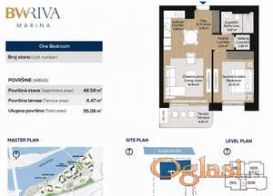 BW RIVA – 2.0 stan sa prostranom terasom | 55,06 m² | Bez provizije ID#1977