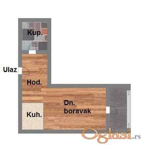 Garsonjera, Bulevar P. Pavla, 29m2