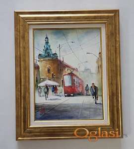 Ulje na platnu - Dan u Beogradu, prelepo!