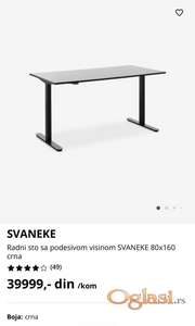 Električni podesivi sto 160x80cm