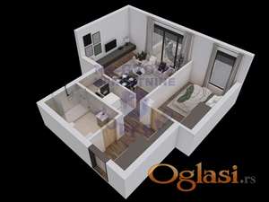 Dvosoban stan na Mišeluku, 49m2