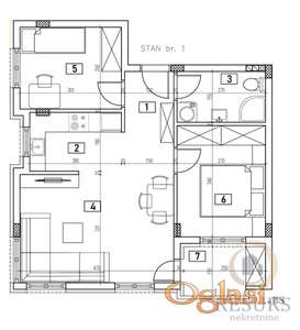 <p>TROSOBAN STAN U IZGRADNJI SA POVRATOM PDV-A, ADICE