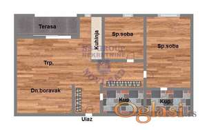 Odličan trosoban! PDV! Master soba